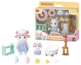 Sylvanian Families badtijd speelgoed met muizen, bad, douche en accessoires.