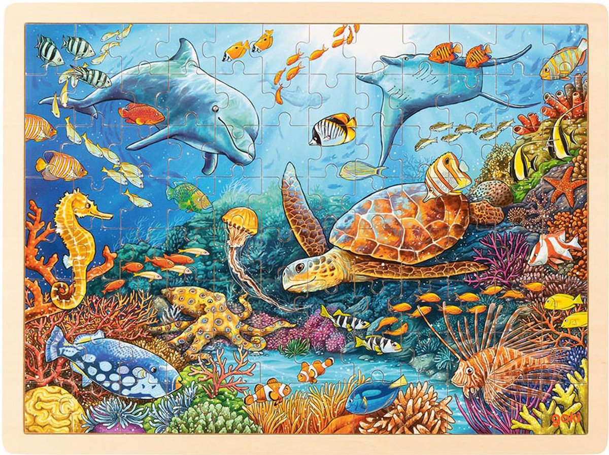 Goki Houten Legpuzzel Great Barrier Reef 96st.