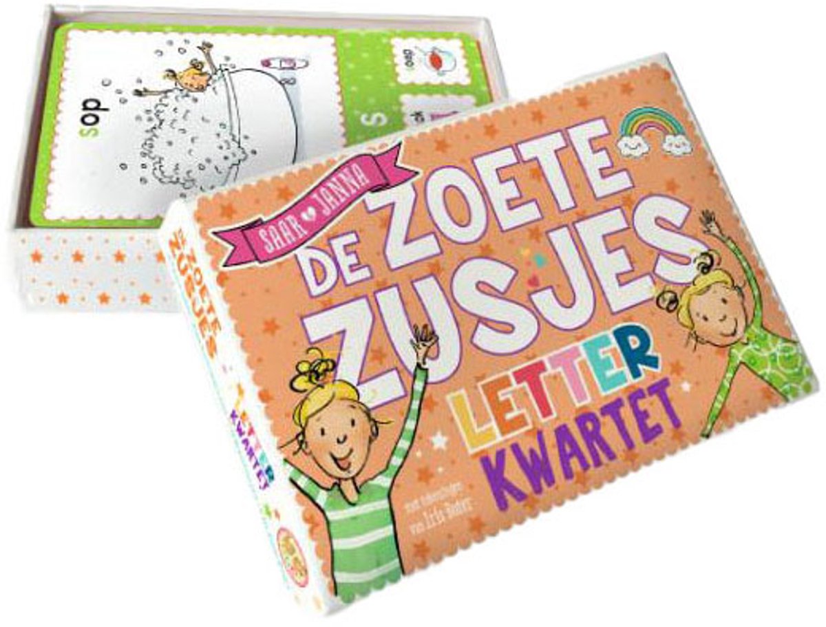 De Zoete Zusjes Letterkwartet - Kwartetspel van Hanneke de Zoete — afbeelding 8