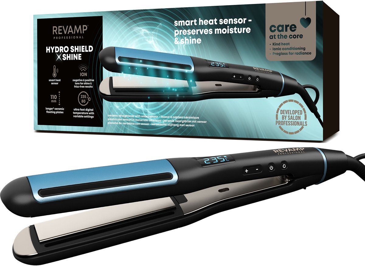 Revamp ST1800 Progloss Keramische Stijltang - Ingebouwde Hittesensoren - 80 tot 235 °C - Hittebestendige Mat