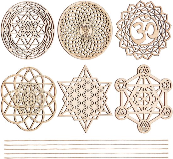 Heilige Geometrie Wanddecoratie Set voor Meditatie