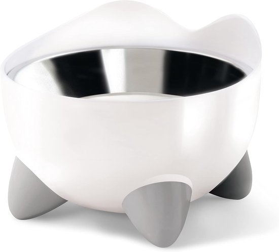 LucyBalu® Ergonomische kattenbak verhoogd, verhoogde voerbak voor katten, ergonomische voerbak en waterbak voor katten, drinkbak voor katten, kattenvoederstation met 1 voederbak, antraciet LucyBalu® Ergonomische kattenbak verhoogd, verhoogde voerbak voor katten, ergonomische voerbak en waterbak voor katten, drinkbak voor katten, kattenvoederstation met 1 voederbak, antraciet