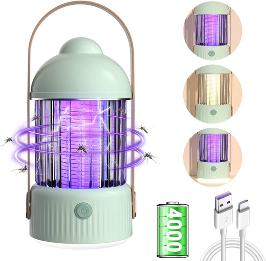 4 Stuks Muggenlamp Insectenverdelger Elektrische Insectenval Niet-giftige 4 Stuks Muggenlamp Insectenverdelger Elektrische Insectenval Niet-giftige