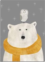 DesignClaud Kinderkamer poster beer + uil A3 poster (29,7x42 cm)