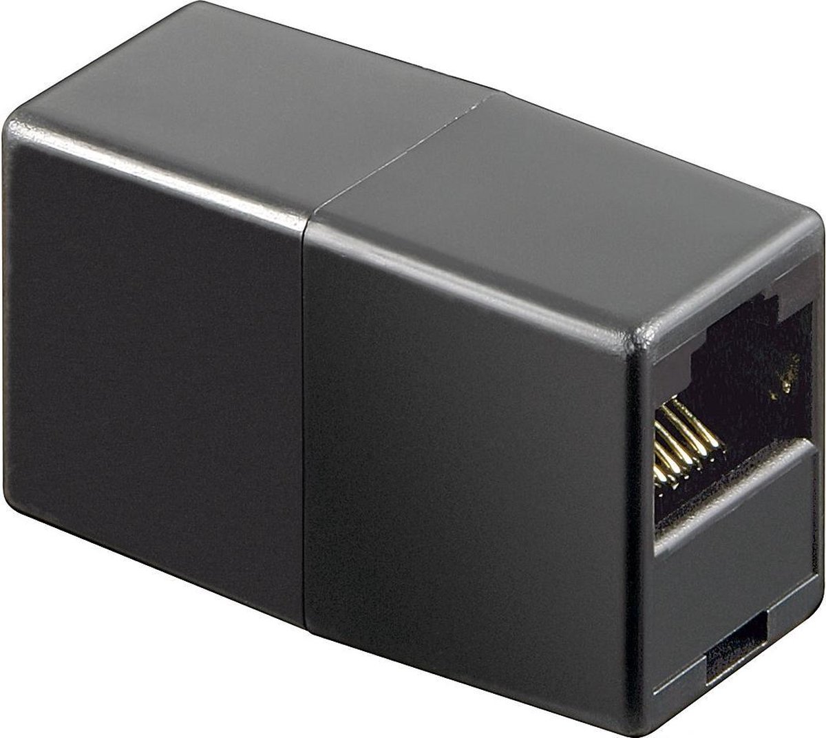 S-Impuls RJ45 - RJ45 8-aderige ISDN telefoon koppelstuk / zwart