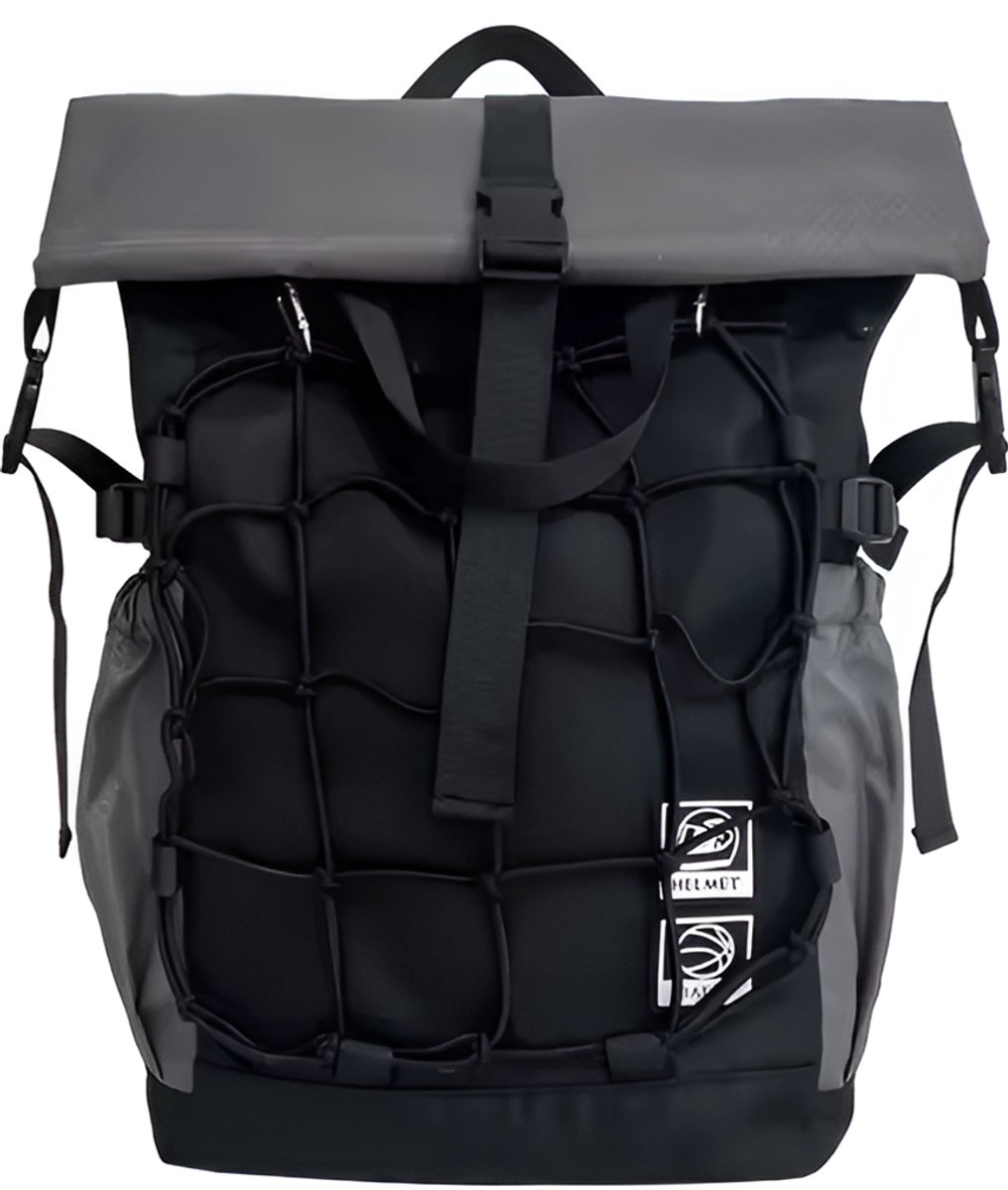 CarryQuest® - Met Grote Capaciteit Voor Basketbal - Sporttas Basketbal - 20-35L - Waterdicht - Trekkoord - Unisex - Lichtgrijs