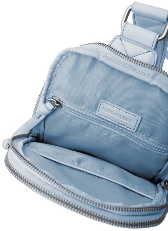 Sac à Dos Bandoulière FREDsBRUDER Dear Hybrid - Bleu Ciel - Mix Cuir Et Polyuréthane