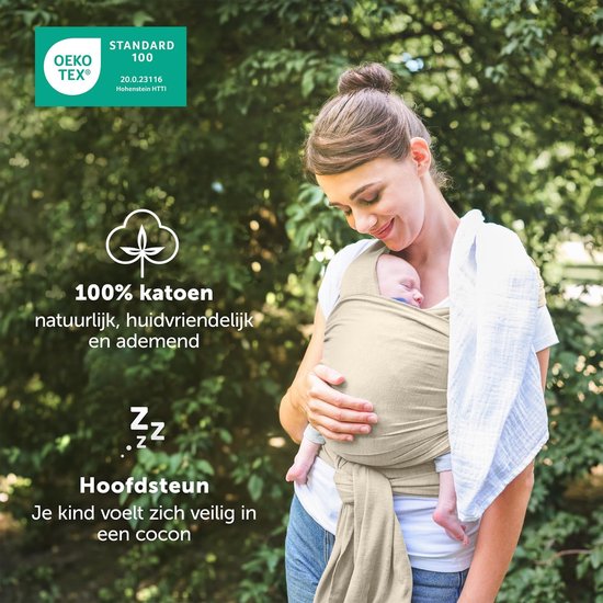 Wollen omslagdoek voor uw baby in licht grijs, inbakerdoek