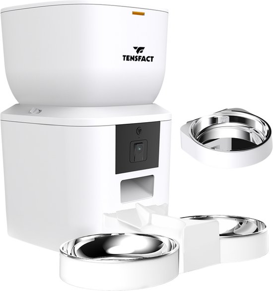 Tensfact Automatische Voerbak 4L met Camera Wit - Automatische - €99,00