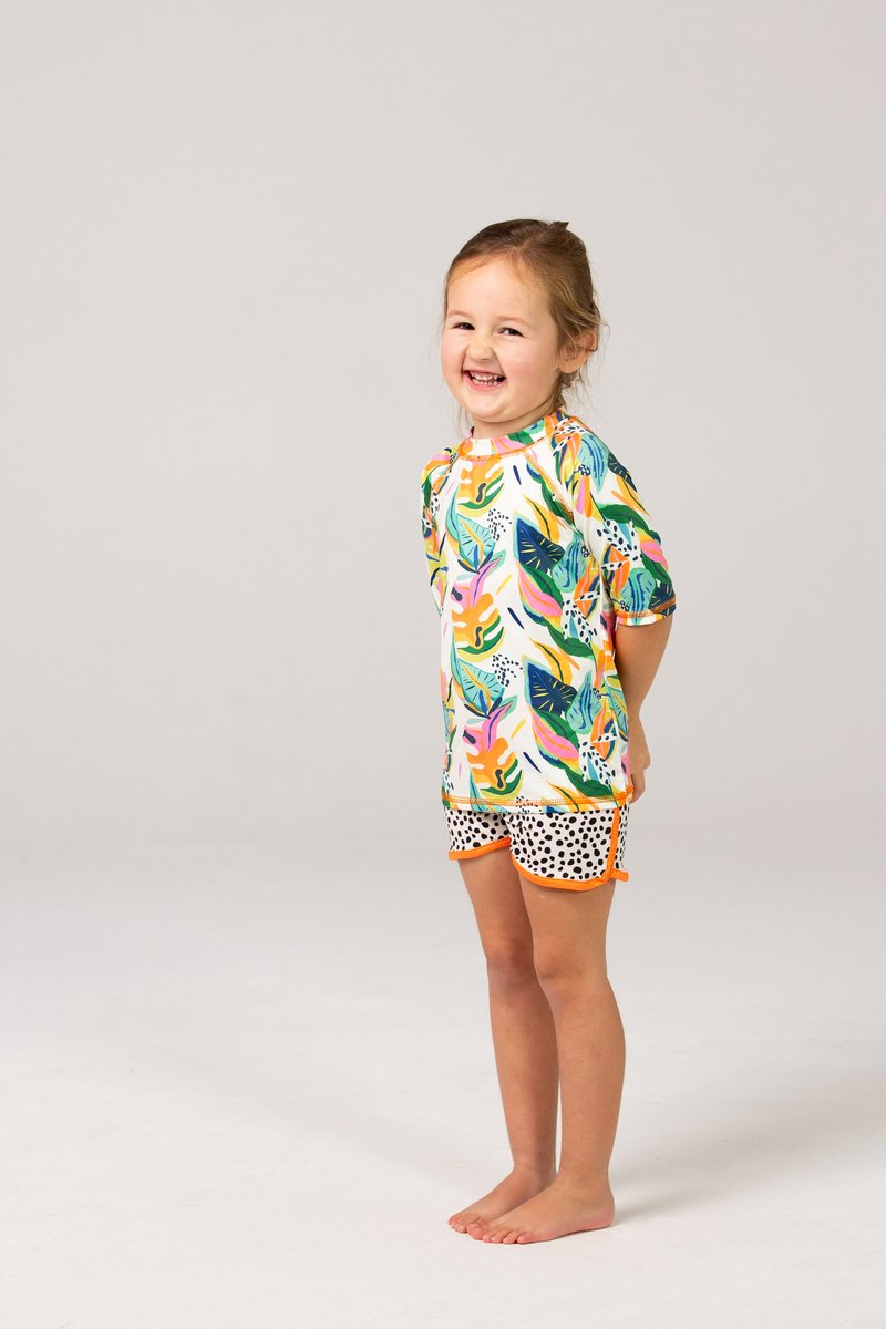 Ducksday - zwembroek - UV - moana - oranje - 7 - 8jaar - valt klein — afbeelding 9