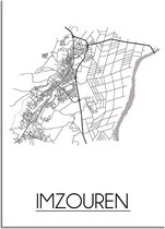 DesignClaud Imzouren Plattegrond poster A4 poster (21x29,7cm)