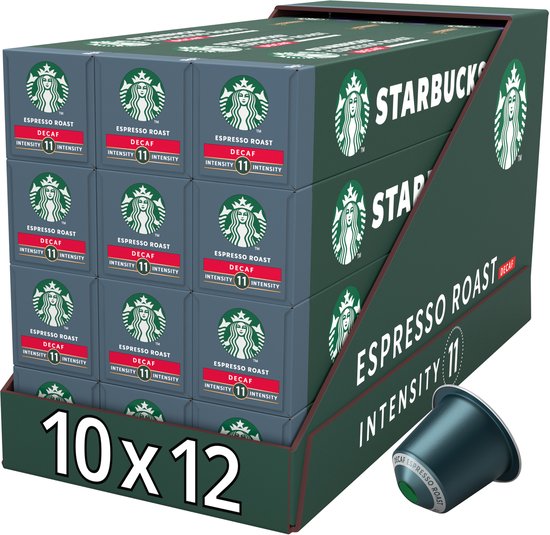 Starbucks by Nespresso capsules Espresso Roast Decaf - 10 koffiecups x 12 doosjes