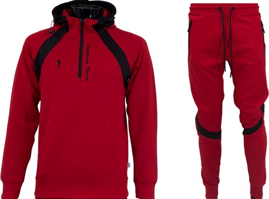 Hitman - Trainingspak Heren - Joggingpak Heren - Sportkleding Heren - Cadeau voor Man - Rood - Maat M