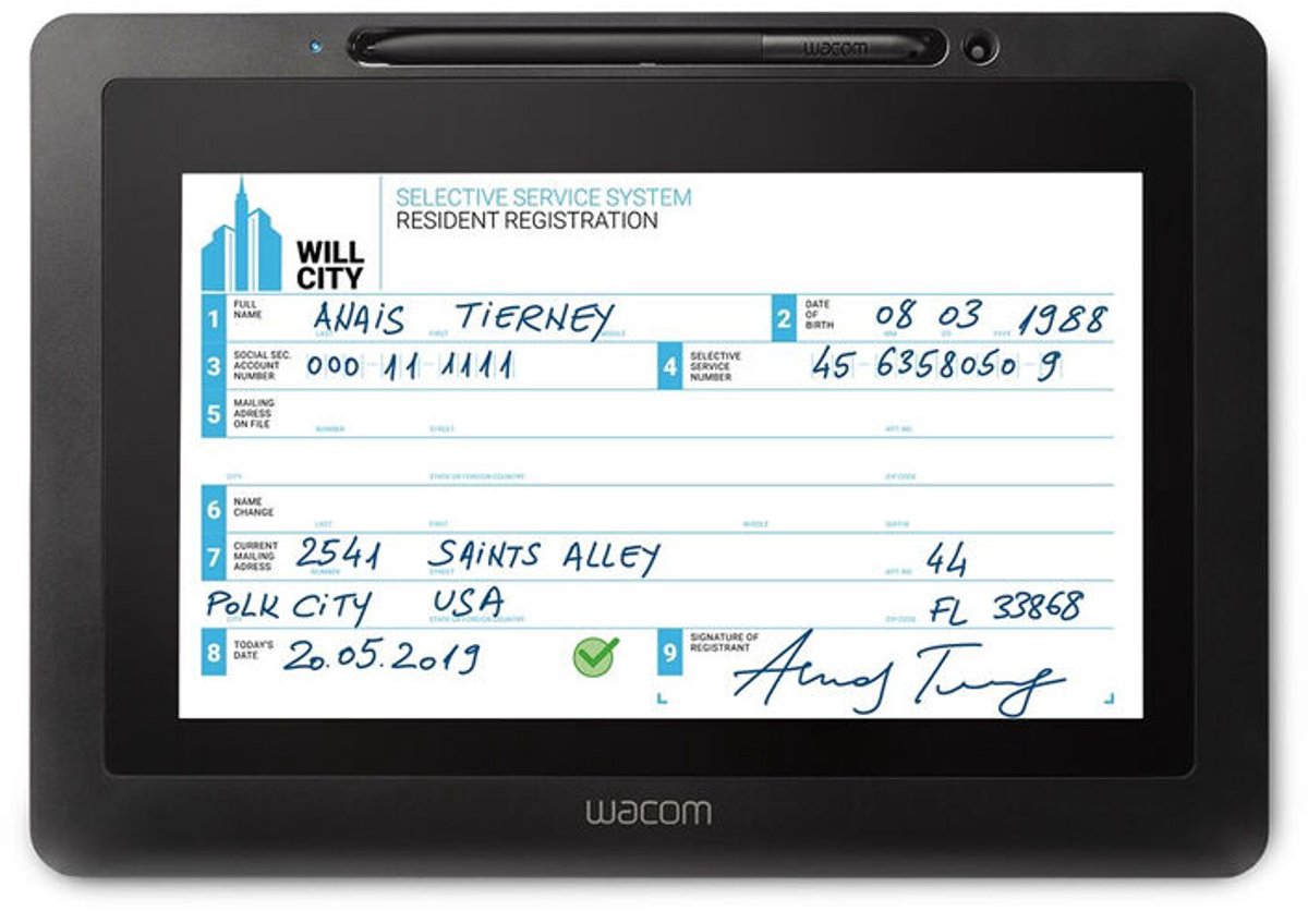 Wacom DTU-1031AX Tekentablet - 10.1 Inch Display - Inclusief Pen