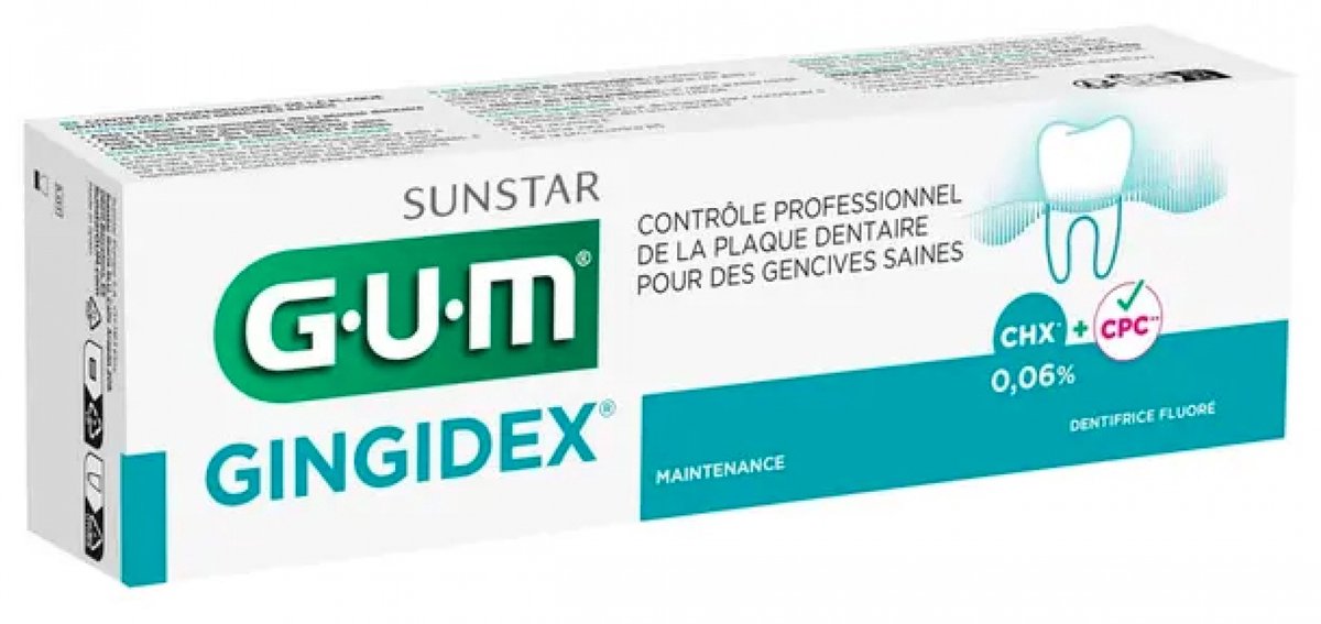 GUM Tandpasta Gingidex Dentifrice - 75 ml