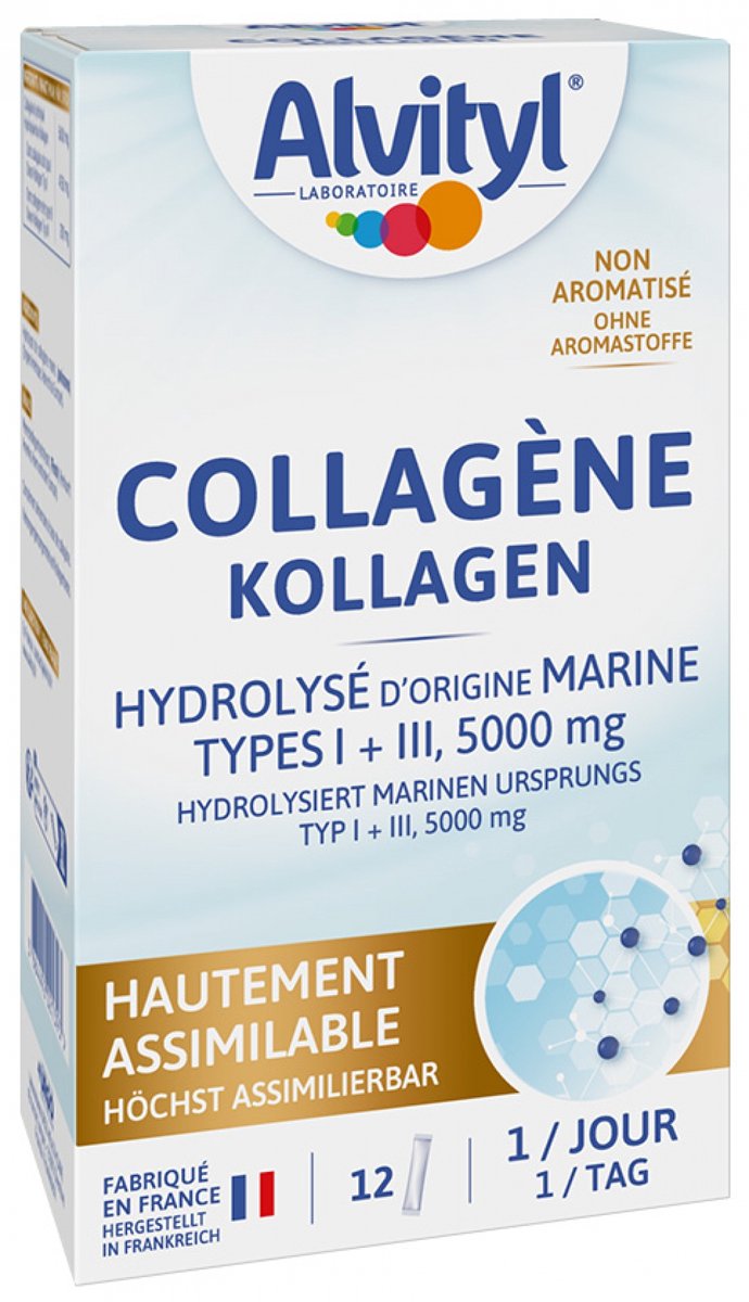 Alvityl Gehydrolyseerd Collageen 5000 mg 12 Sticks