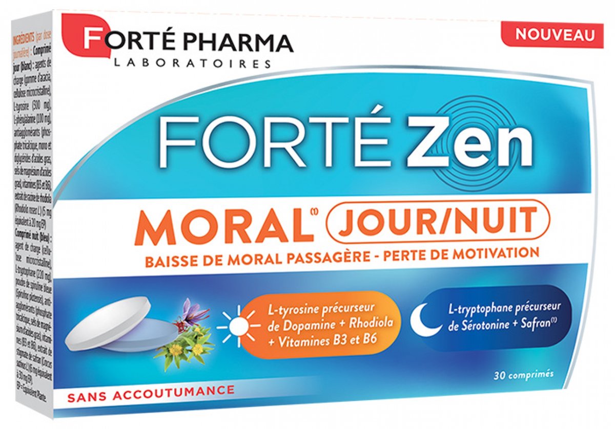 Forté Pharma Forté Zen Moral Dag/Nacht 30 Tabletten