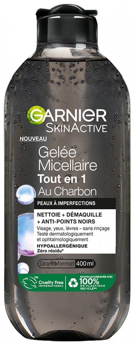 Garnier SkinActive All-in-1 Micellaire Gel met Houtskool 400 ml