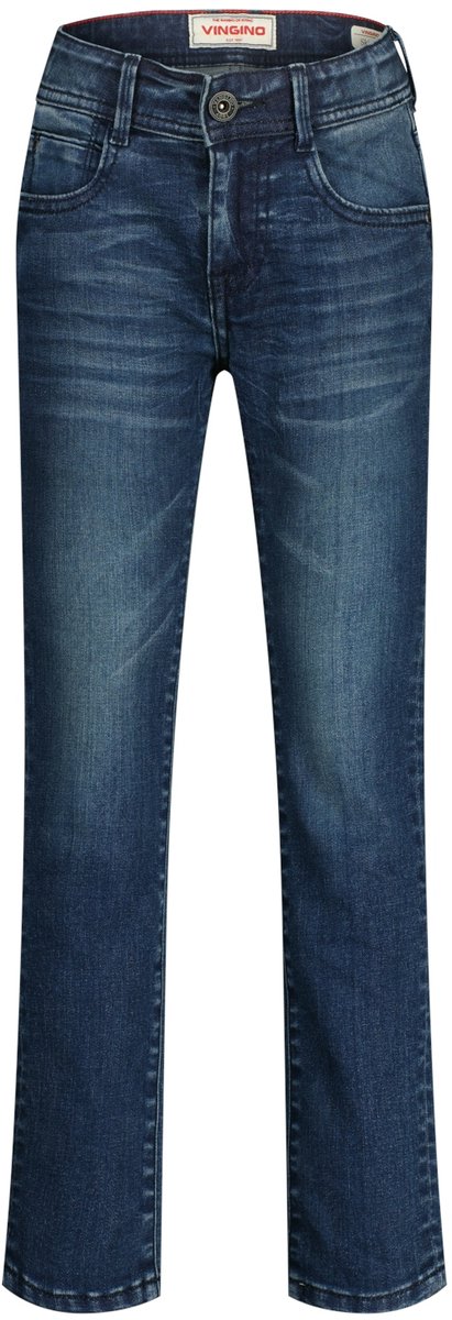 Vingino Apache Icon Jeans Jongens - Broek - Zwart - Maat 128