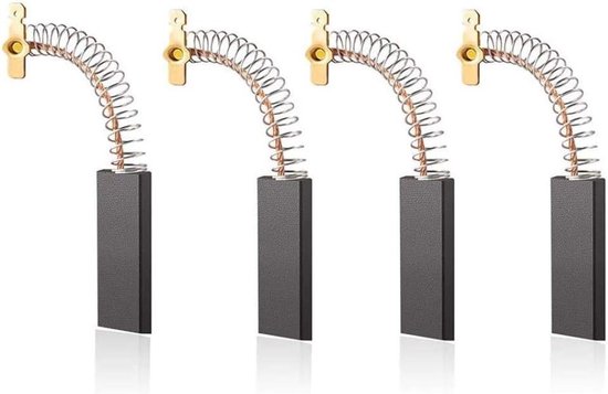 4 stuks Haakse Slijper Koolborstels met Automatische Uitschakeling Compatibel met Black & Decker CD110 CD115 KG900 KG915 AST15