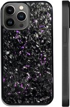 CarbonEdge - Carbon fiber phone case - Hoogwaardige kwaliteit - Geschikt voor magsafe - Carbon fiber Telefoonhoesje - iPhone hoesje shockproof - Apple iPhone 16 - Carbon paars