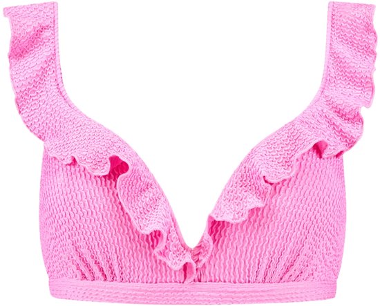 Beachlife padded wired bikini top in de kleur roze.