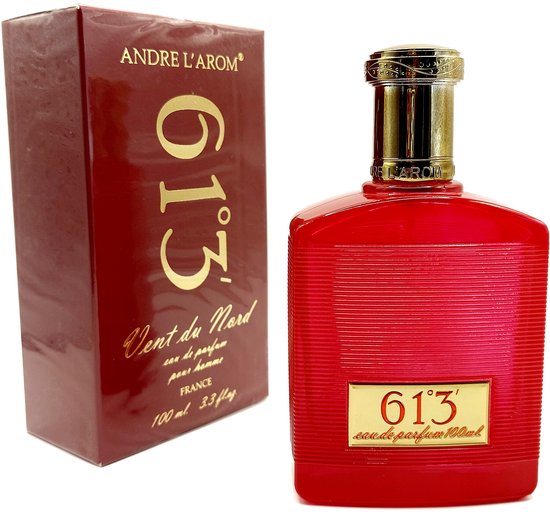 CADEAU TIP - Luxe Franse Eau de Parfum - Vent du Nord 613 - een populaire frisse geur - met Ceder - Patchoeli - met gratis broekzak verstuiver.