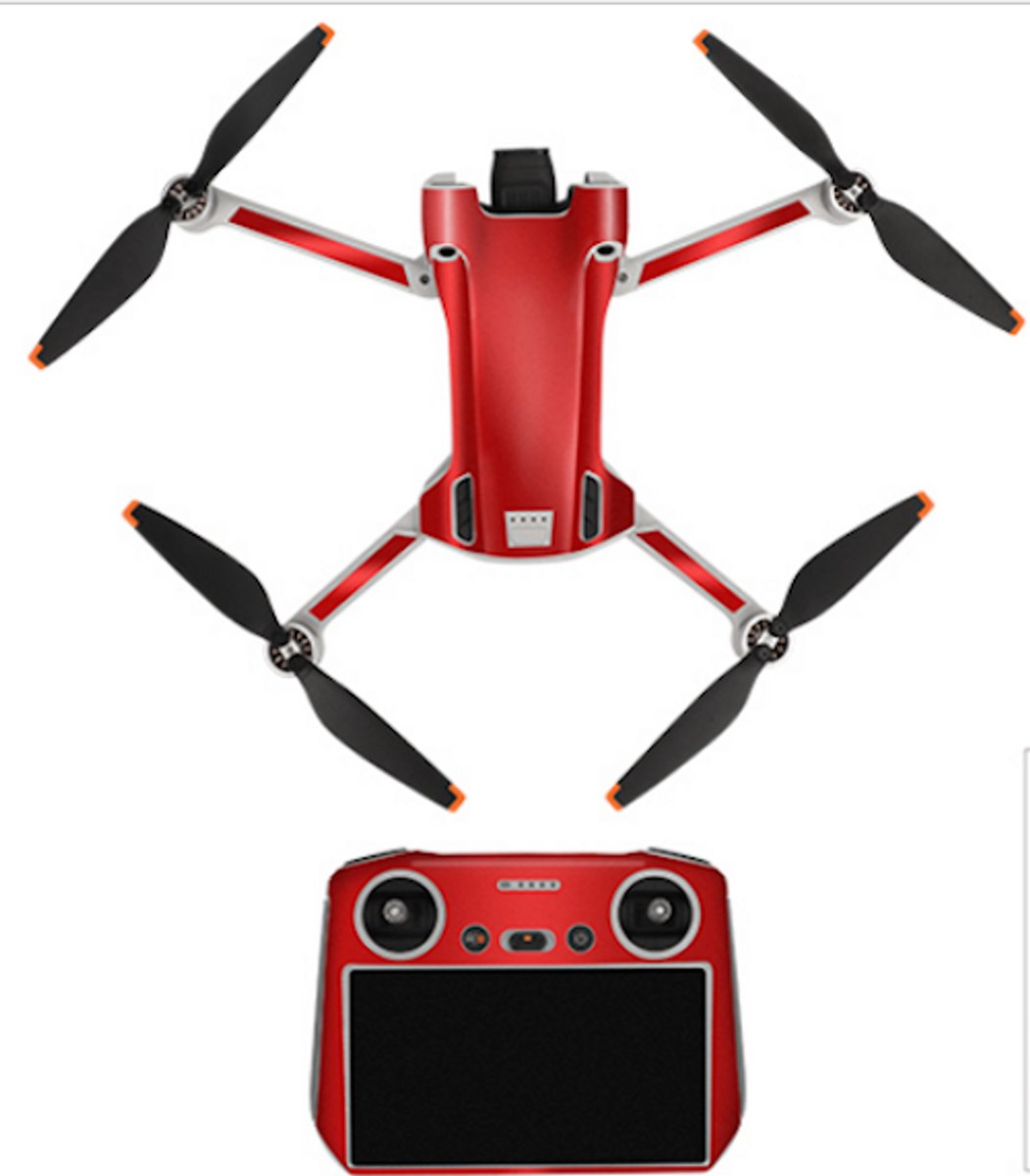 Stickerset - Bright Red - Mini 3 Pro en RC Controller