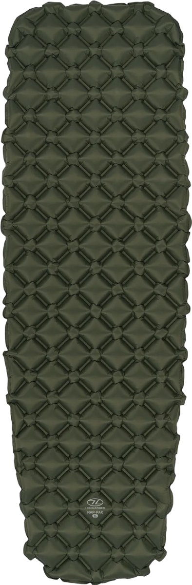 Highlander opblaasbare slaapmat NAP-PAK XL - R-waarde 1,5 - Groen van HI — afbeelding 4