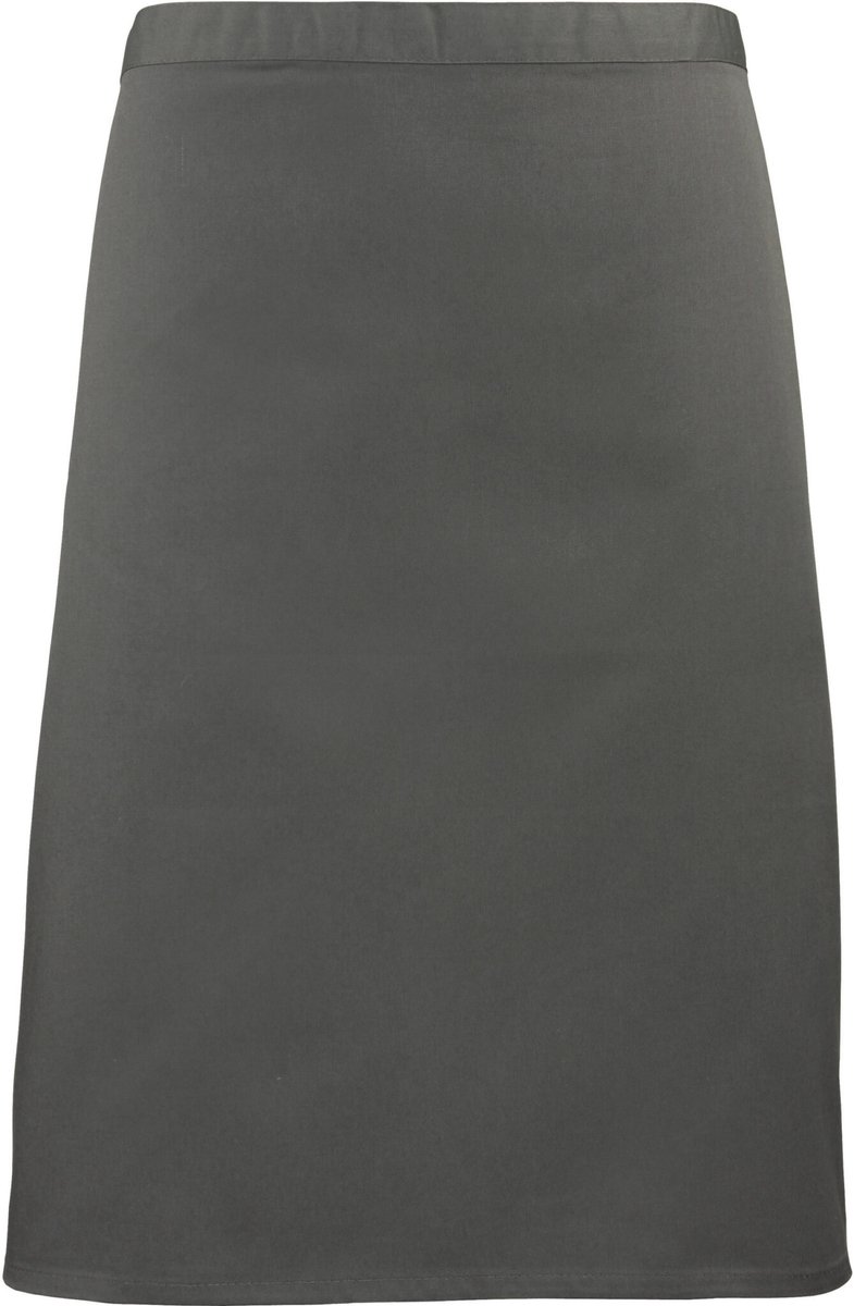 Schort/Tuniek/Werkblouse Unisex One Size Premier Dark Grey 65% Polyester, 35% Katoen
