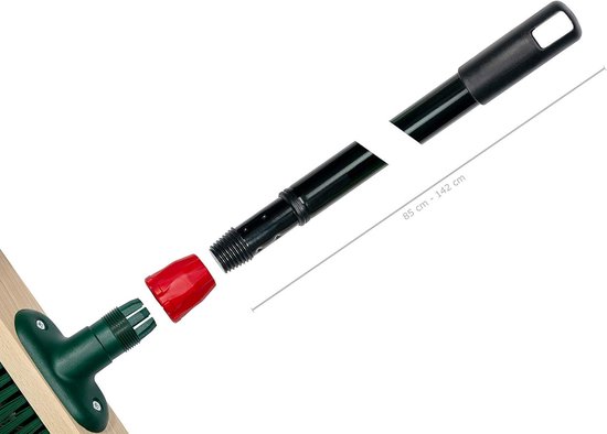 Buemag Bezem buiten - met telescoopsteel - staaldraad/elaston - 40 cm