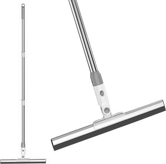 AKSA Home® Vloertrekker met Raamwisser - Douchewisser - Trekker Douche - Vloerwisser - Zwart