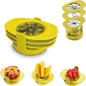 Fruitsnijder - Appelsnijder - Mangosnijder - Tomatensnijder - Eiersnijder - Appelontpitter - Groentesnijder - Multifunctionele fruitsnijderset - Keuken Snijmachine - Fruitverdeler - Fruit Corer - Fruit Cutter - Fruit Hakker - Hakmolen - 1 Stuk