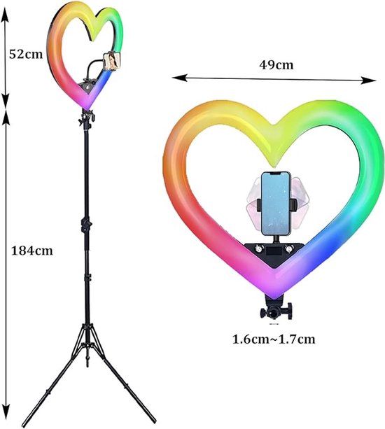 LuminexPro Heart Ringlamp Fotografie Verlichting