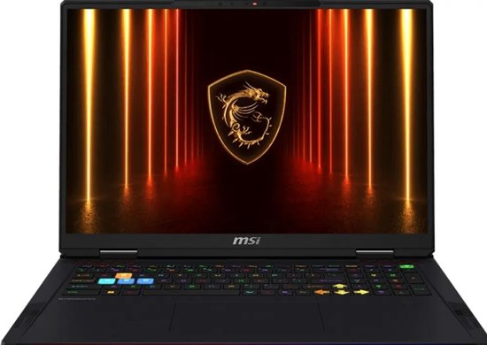 MSI Raider A18 HX A9WJG-014NL - Laptop - 18" - 3840 x 240 @ 120 Hz - AMD Ryzen 9 9955HX3D - 64 GB DDR5 - 2 TB SSD - NVIDIA GeForce RTX 5090 - Wi-Fi 7 - Windows 11 Home - Qwerty - Zwart