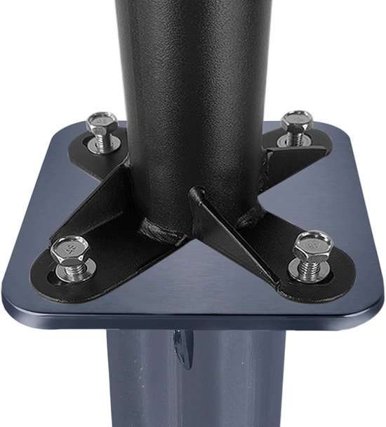 Parasolvoet Metaal - Parasolhoulder - Metalen Bodemplaat Voor Parasol Zweefparasol Ijzer Grondvoet