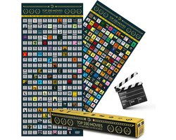 Top 250 Films Scratch Off Poster XXL - Ultieme Bucket List voor Filmfans - Decoratie voor Woonkamer en Thuisbioscoop (100x45cm) Top 250 Films Scratch Off Poster XXL - Ultieme Bucket List voor Filmfans - Decoratie voor Woonkamer en Thuisbioscoop (100x45cm)