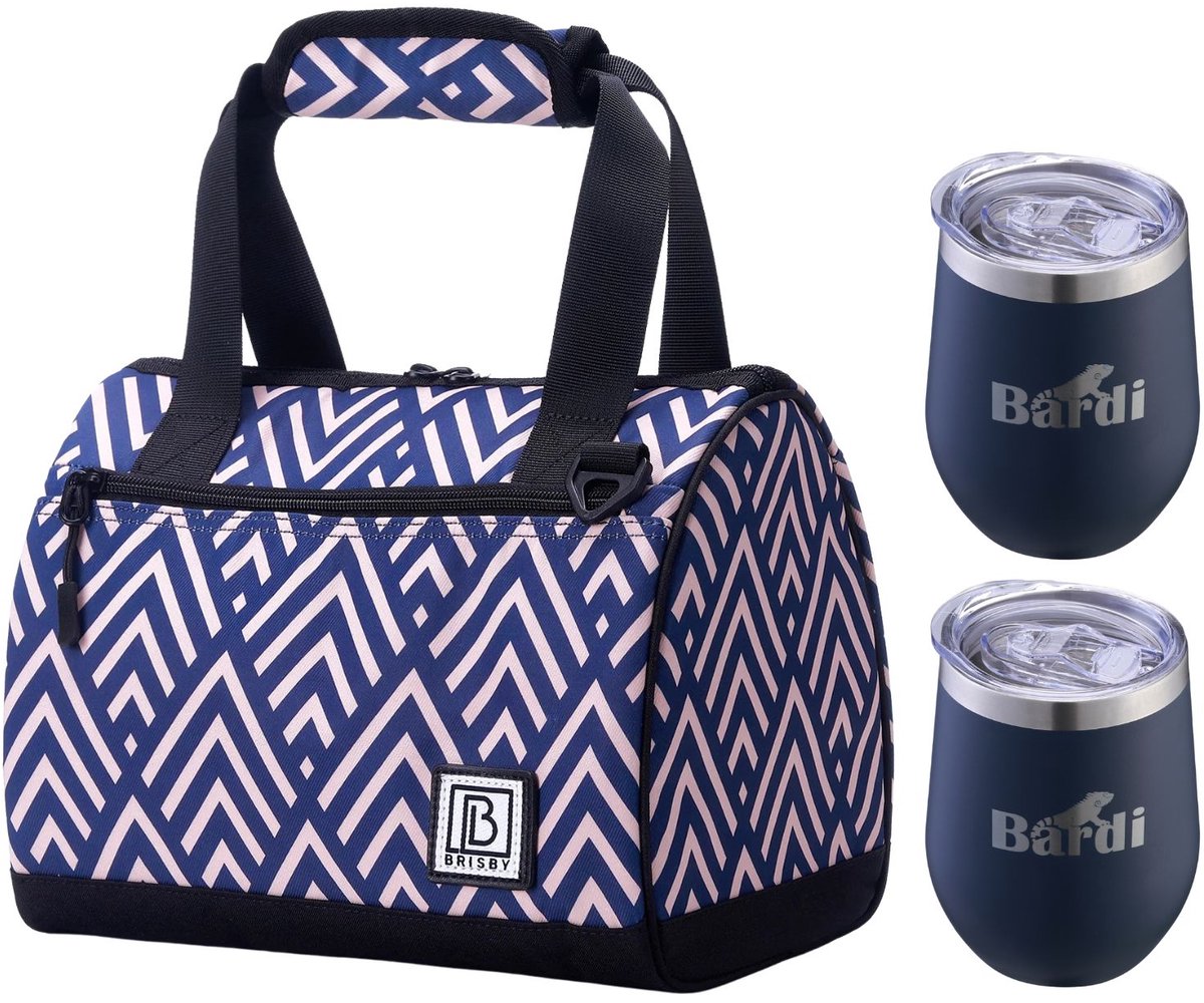 Brisby 10L Koeltas Vibe + Thermosbeker Set Blauw – Voor vrouwen die altijd onderweg zijn