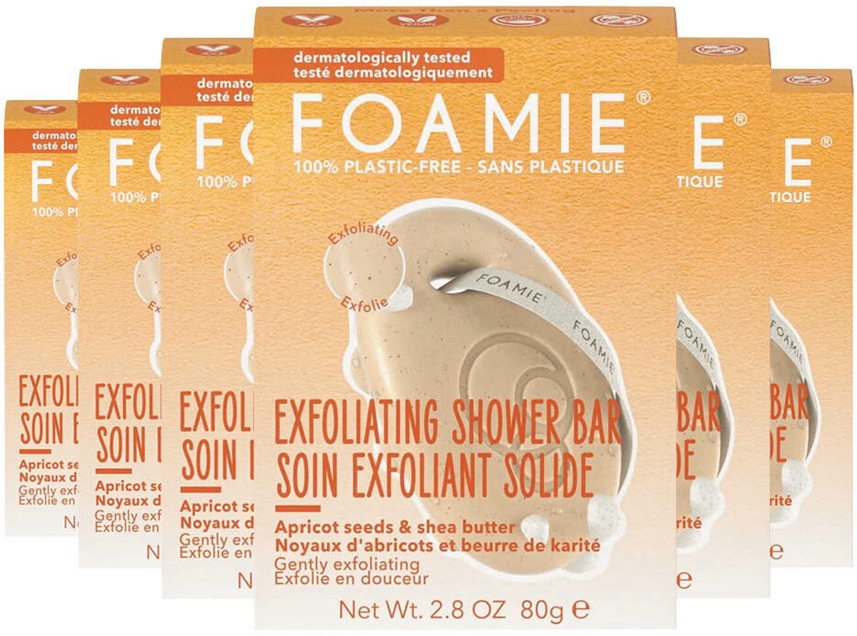 Foamie Body Bar Abrikoospitten - 6 x - Voordeelverpakking