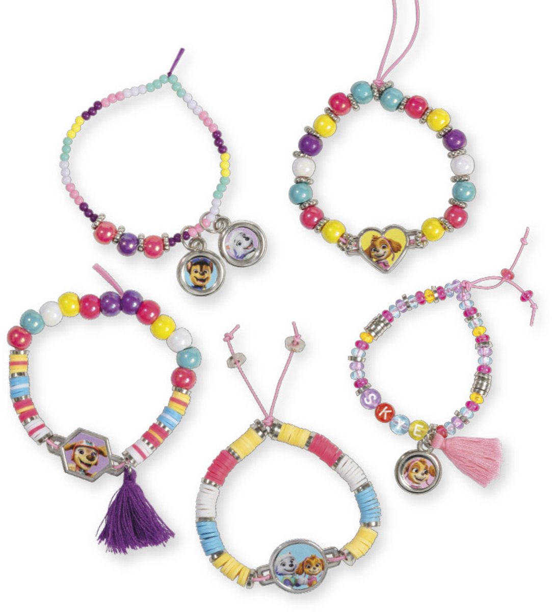 Paw Patrol speelgoed Totum kralen set 1500 delig - bedel armbandjes en sieraden maken - knutselen meisjes en jongens vanaf 3 4 5 jaar cadeau tip — afbeelding 3