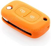 Autosleutel Hoesje geschikt voor Mercedes - SleutelCover - Silicone Autosleutel Cover - Sleutelhoesje Oranje