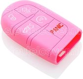 Jeep SleutelCover - Roze / Silicone sleutelhoesje / beschermhoesje autosleutel