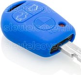 Autosleutel Hoesje geschikt voor BMW - SleutelCover - Silicone Autosleutel Cover - Sleutelhoesje Blauw