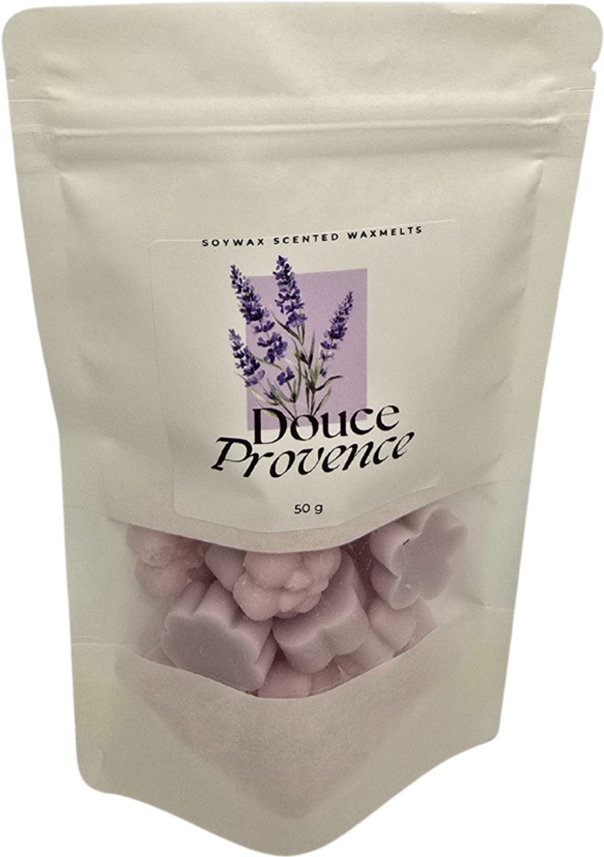 Douce Provence Waxmelts Flame Handmade Candles (50g) - 40 Geur uren - Sojawas - Lavendel Geur