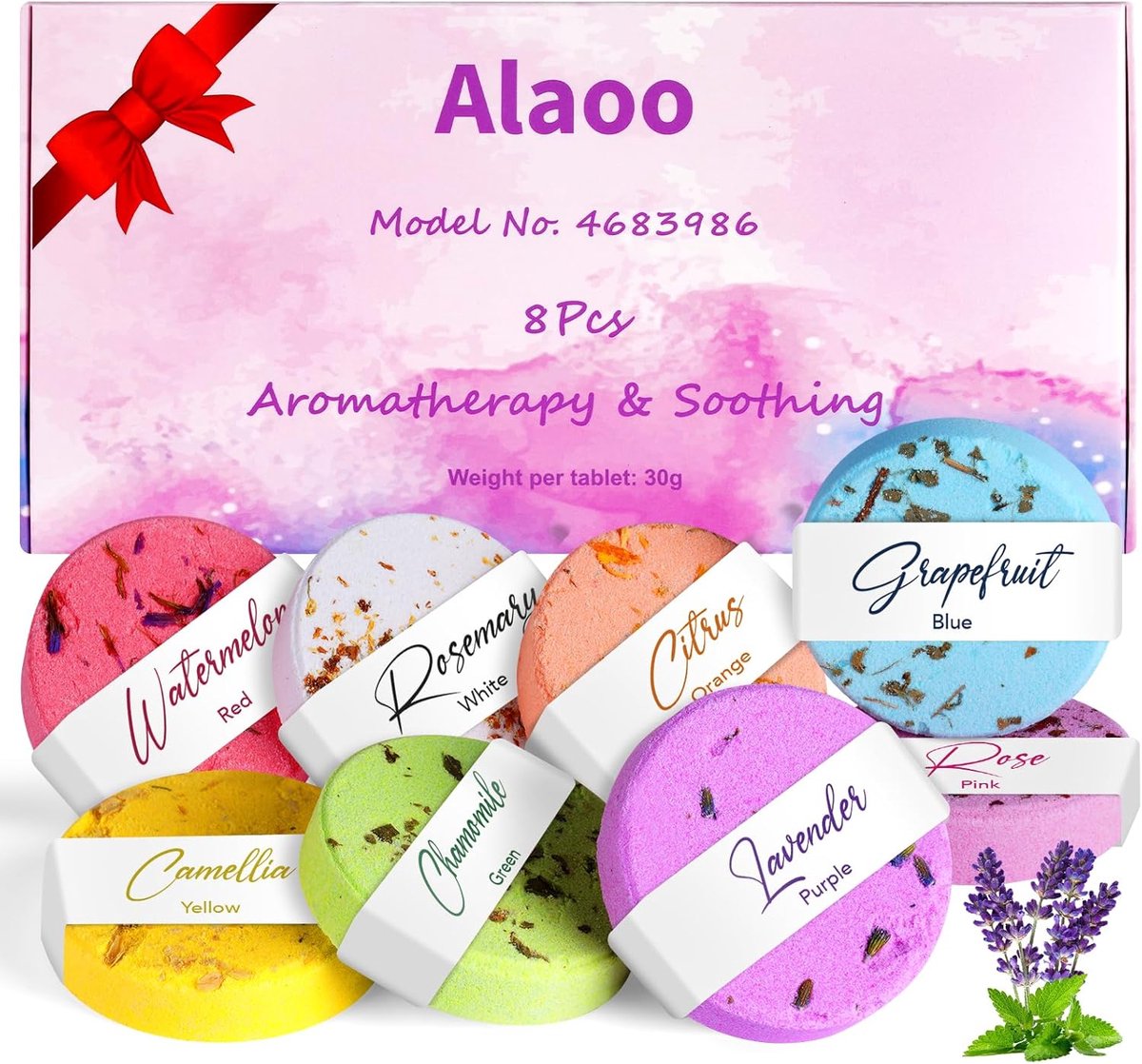 Aromatherapie Douchetabletten - 8 Pack voor Stressverlichting en Ontspanning