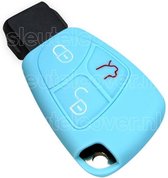 Housse de clé Mercedes - Bleu clair / Housse de clé en silicone / Housse de protection pour clé de voiture