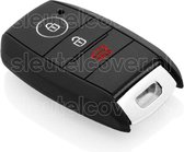 Autosleutel Hoesje geschikt voor Kia - SleutelCover - Silicone Autosleutel Cover - Sleutelhoesje Zwart