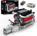 Mould King V8 motor, batterijdoos, motor en verpakking.
