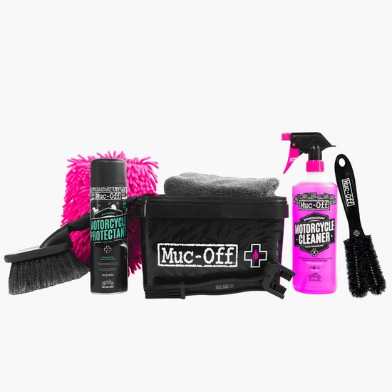 Muc-Off 8 in 1 Motorfiets Schoonmaak en Beschermingsset Motor - 21197 van Merkloos	 — afbeelding 2