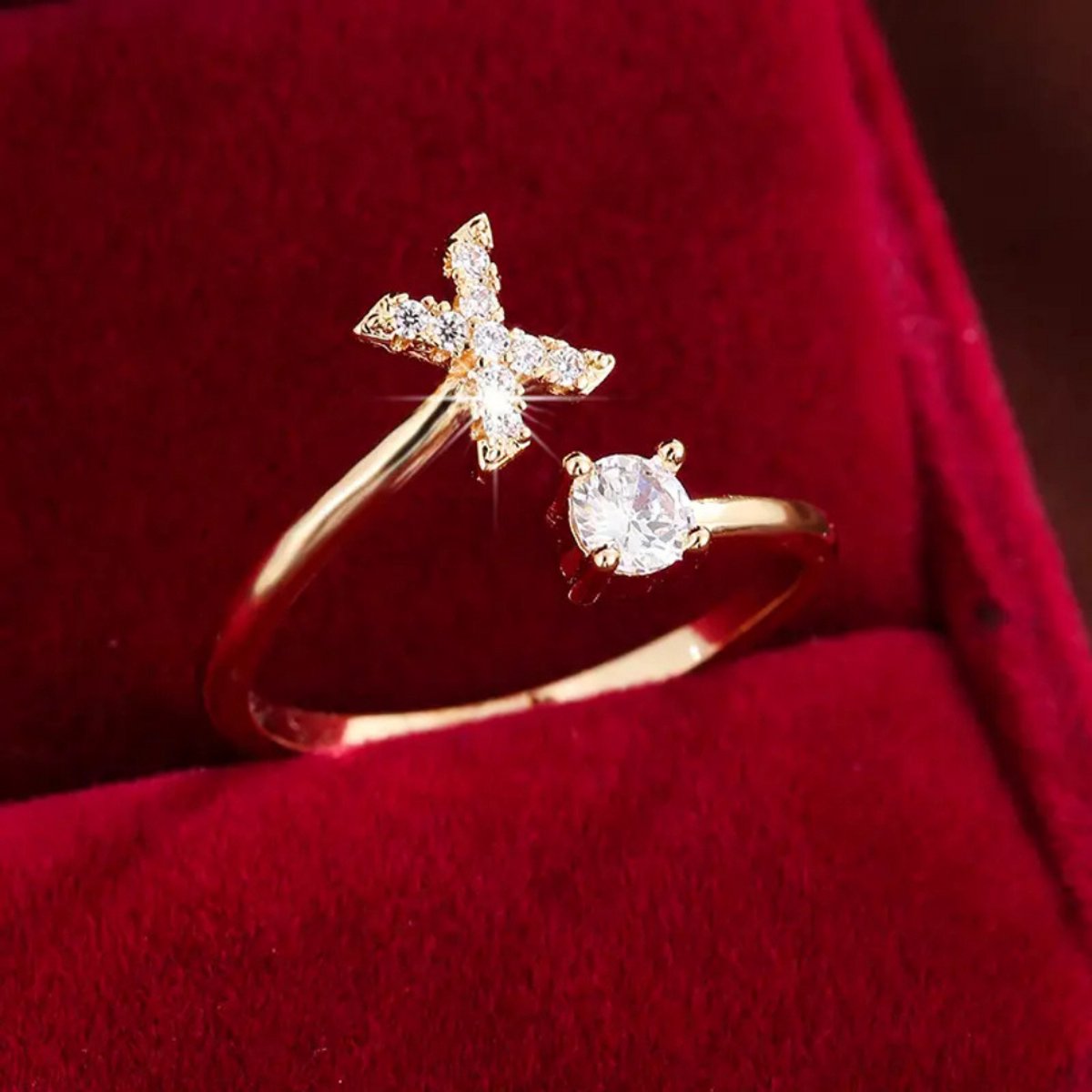 Bovista Ring - Ringen - Dames - Goud Kleurig - 20mm Diameter - X